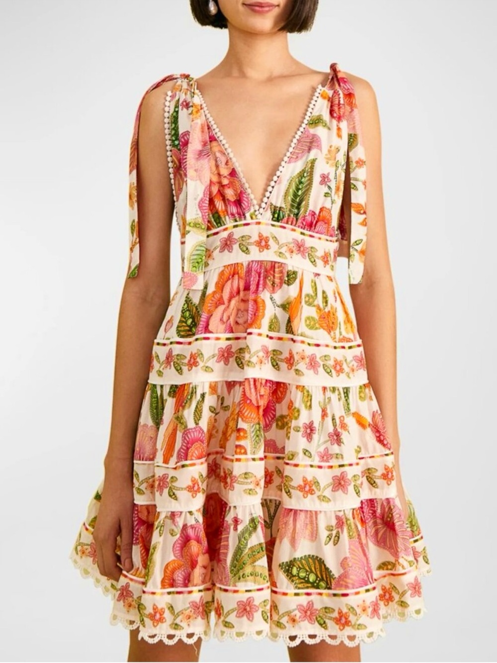 FARM RIO Macaw Bloom Mini Dress Size Small NWT
